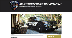 Desktop Screenshot of maywoodpd.org